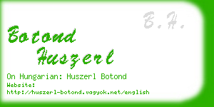 botond huszerl business card